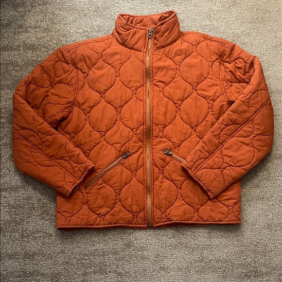KEREN hart Jackets & Blazers - Keren Hart Cropped Quilted Jacket Burnt Orange/Rust Color Size M
